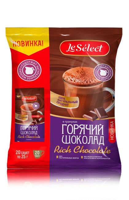 Горячий шоколад LeSelect, стик 25 гр