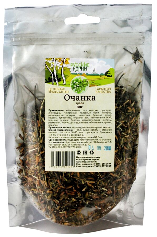 Русские корни Очанка (трава),  50 г