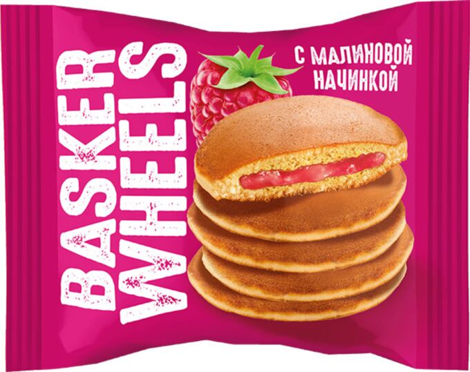 «Basker Wheels», pancake с джемом с соком малины, 36г