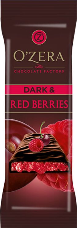 «OZera», шоколад горький Dark &amp; Red berries, 40г