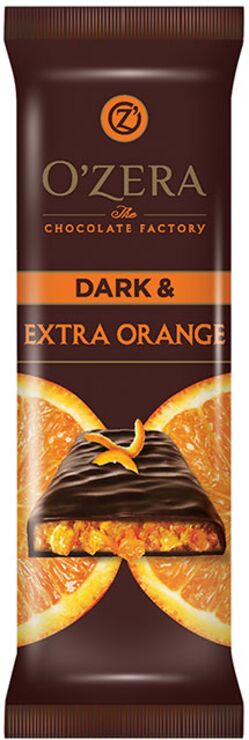 «OZera», шоколад горький Dark &amp; Extra Orange, 40г