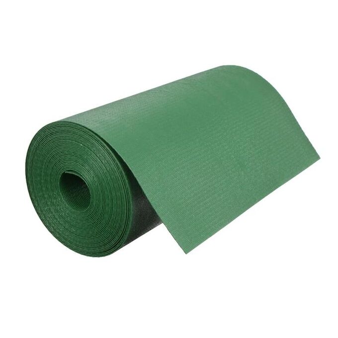 Лента бордюрная, 0.3 ? 10 м, толщина 1.2 мм, пластиковая, зелёная, Greengo