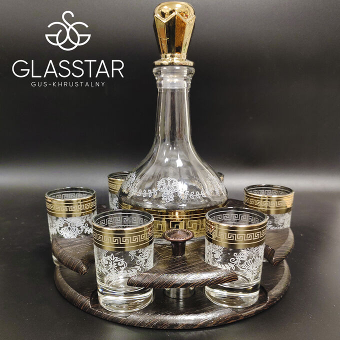 GLASSTAR Gus-Khrustalny Изысканный набор Glasstar Барокко 8 предметов