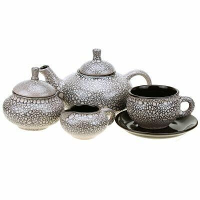 &quot;Мрамор&quot; Сервиз чайный керамический &quot;Орнамент&quot; чашка чайная