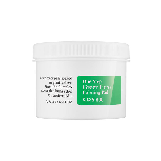 VT Cosmetics Cosrx Очищающие пэды для чувствительной кожи One Step Green Hero Calming Pad
