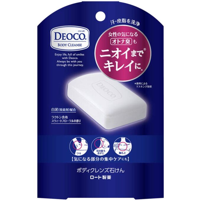 Мыло против возрастного запаха Deoco Rohto 75гр.