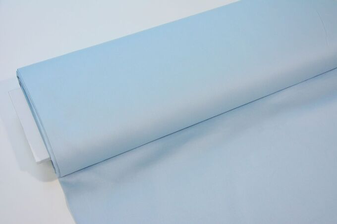 Ткань Сатин - Голубой г/крашеный 0,5*1,5м