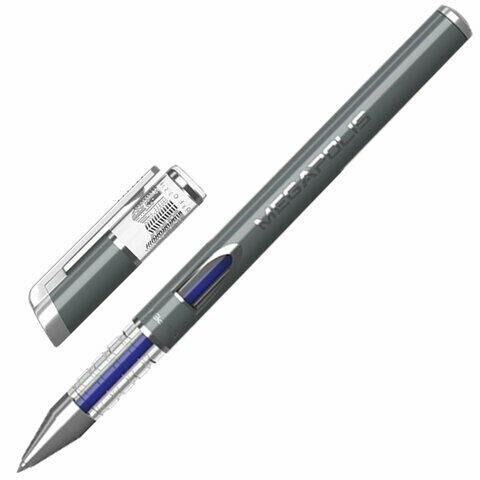 Ручка гелевая ERICH KRAUSE &quot;Megapolis Gel&quot;, СИНЯЯ, корпус с печатью, узел 0,5 мм, линия письма 0,4 мм, 92