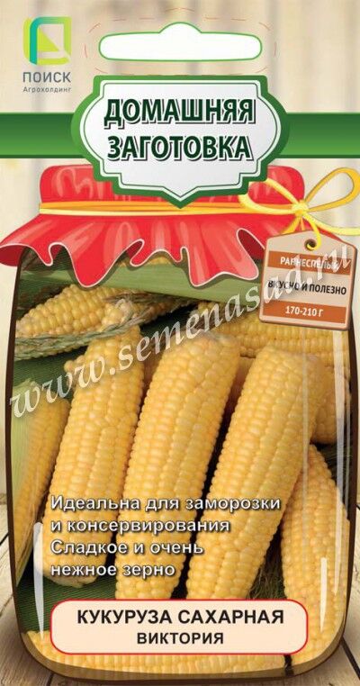 Поиск Кукуруза сахарная Виктория (сер.Домаш. заготовка) (А) (ЦВ) 10гр
