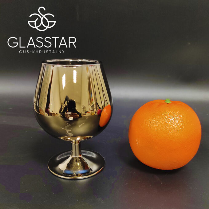 GLASSTAR Gus-Khrustalny Набор бокалов Glasstar Черное золото 6 шт. 250 мл