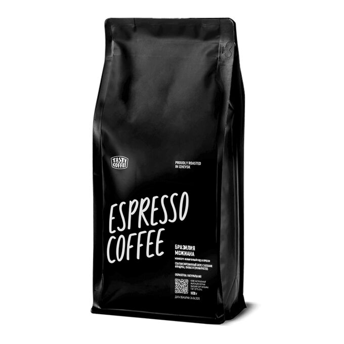 Tasty Coffee Кофе Бразилия Можиана, 1кг зерна