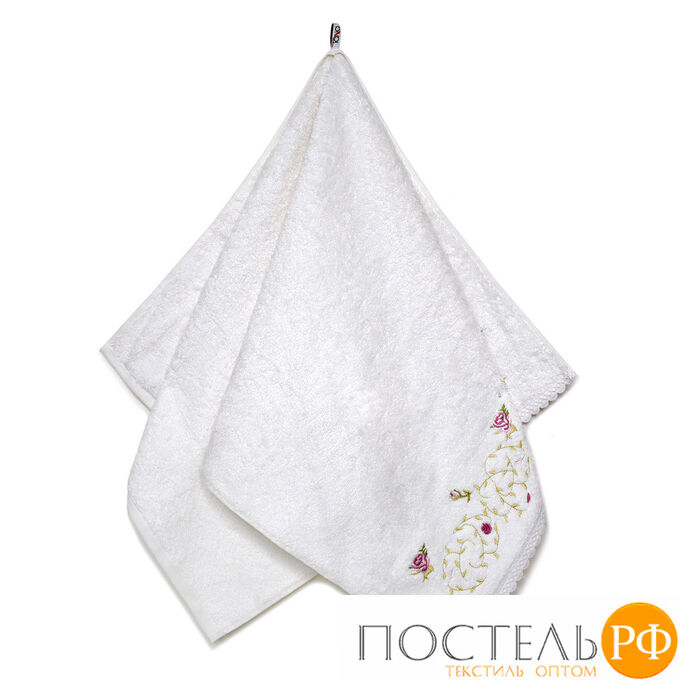 Tana Home Collection КАДОРА 70*140 белое полотенце махровое