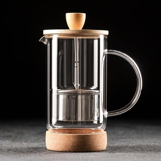 Sima-Land Home Чайник заварочный стеклянный на подставке «Риальто», 600 мл