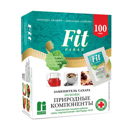 FitParad Заменитель сахара на основе эритрита и стевии №10 Fit Parad