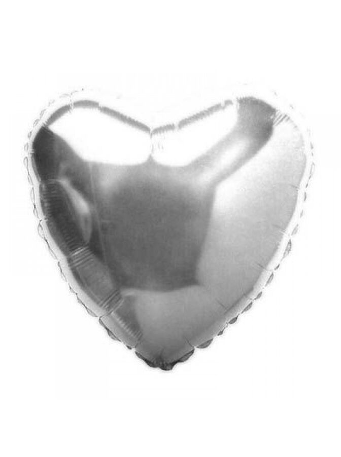 Фольга шар Сердце 18&quot;/46 см металлик серебро FM Испания
