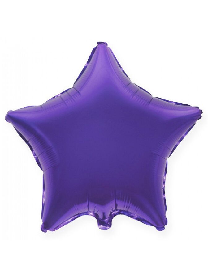 Фольга шар Звезда 18&quot;/45 см металлик фиолетовый 1шт Испания Flexmetal