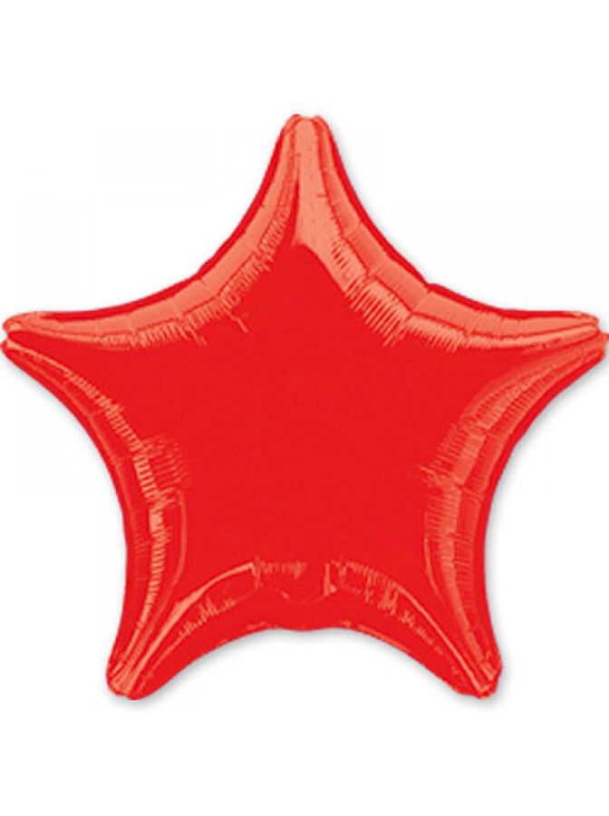 Фольга шар Звезда 18&quot;/45 см металлик красный Anagram