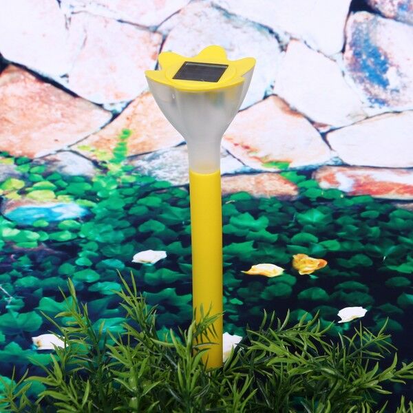 Фонарь садовый &quot;Цветок&quot; 35см, на солнечной батарее, пластик