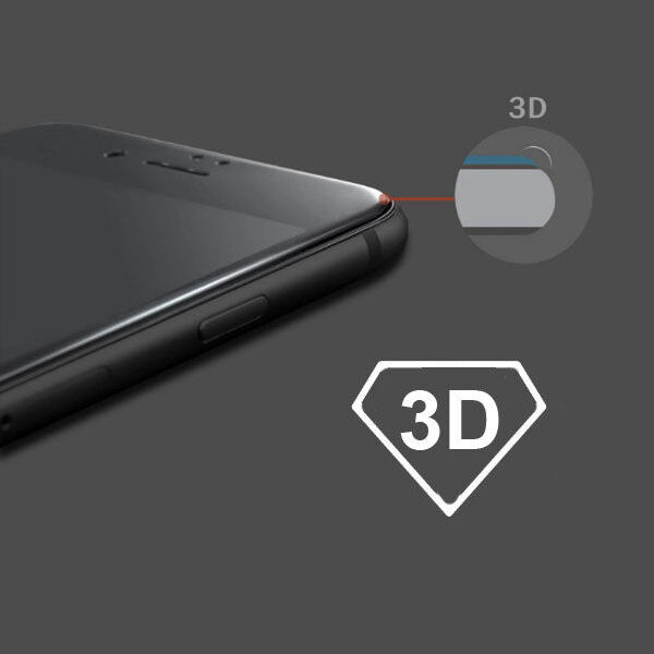 Защитное стекло iPhone 7/8 Kstati 3D Premium NEW (черное)