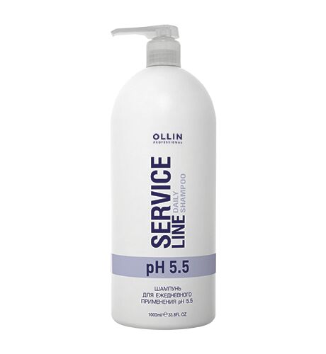 OLLIN Professional Ollin Шампунь для ежедневного применения pH 5.5 Service Line Daily pH 5.5, 1000 мл