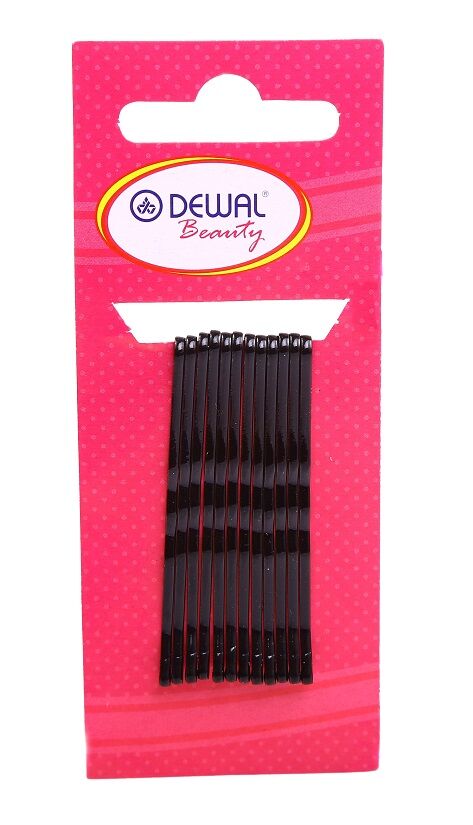 Невидимки Dewal  Beauty волна 50 мм (12 шт) черные
