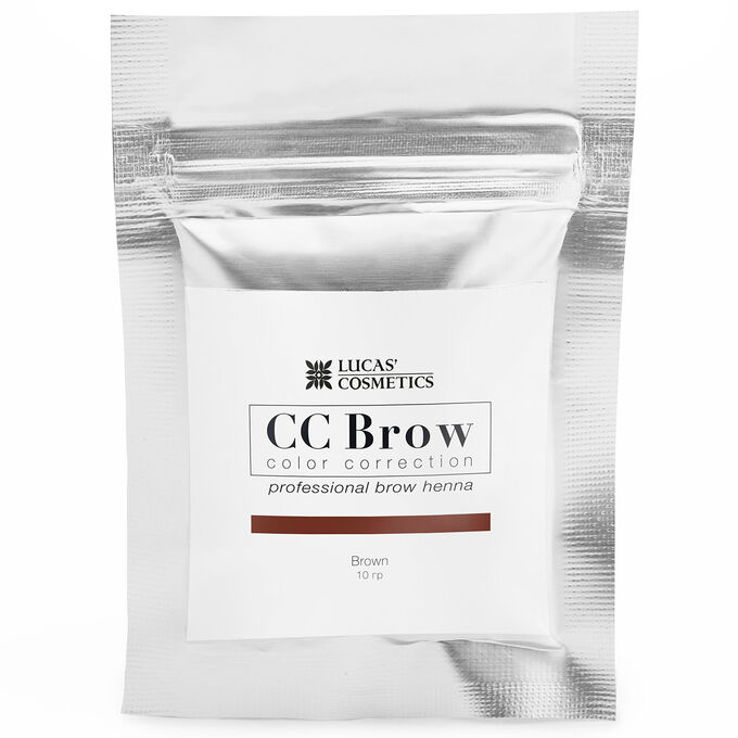 Хна для бровей коричневая CC BROW Brown LUCAS в саше 10 гр