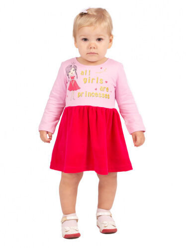 Платье Л2336-5705, малиновый+розовое кружево