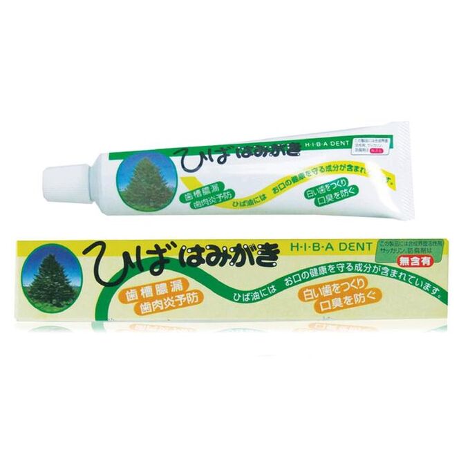 Зубная паста Fudo Kagaku Hiba Dent, для чувствительных зубов, с растительными экстрактами, 80 мл