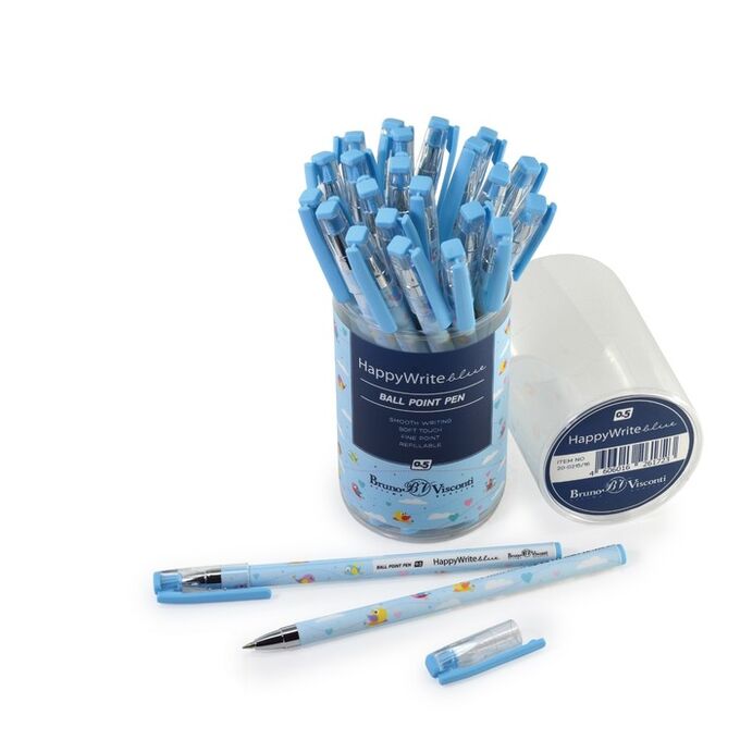 Ручка шариковая HappyWrite «Голубые птички», узел 0.5 мм, стержень синий