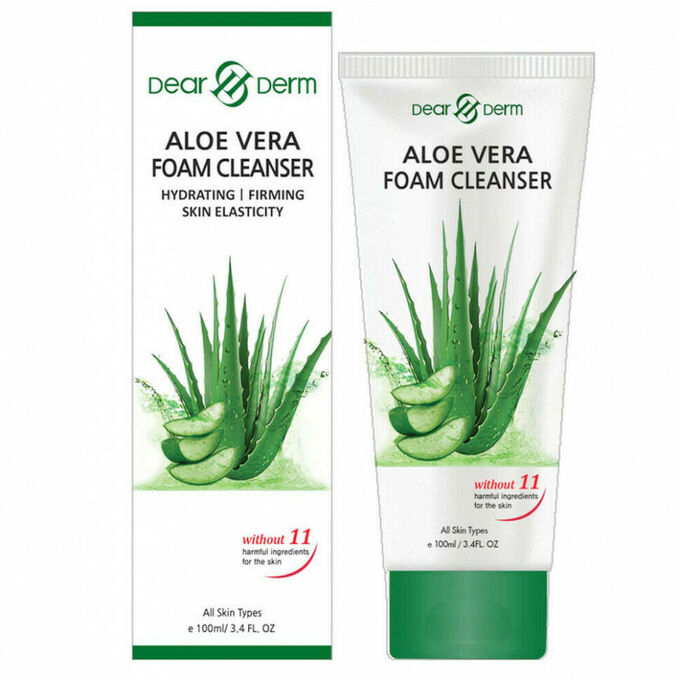 Пенка для умывания Dear Derm Aloe Vera Foam Cleanser 100 ml