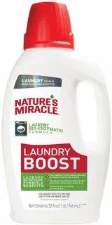 NATURE’S MIRACLE NM средство для стирки Laundry Boost для уничтожения пятен, запахов и аллергенов 946 мл (замена 5982308)
