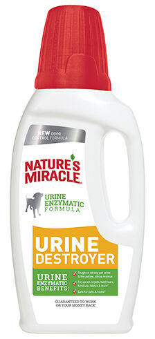 NATURE’S MIRACLE NM уничтожитель пятен, запахов и осадка от мочи собак Urine Destroyer 945 мл (замена 5969996)