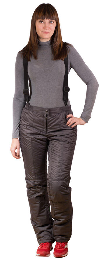 Женские брюки - комбинезон, модель (цвет графит)