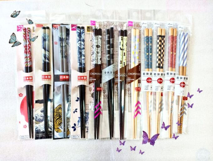 Daiso Японские палочки &quot;хаси&quot; для еды в ассортименте, бамбуковые