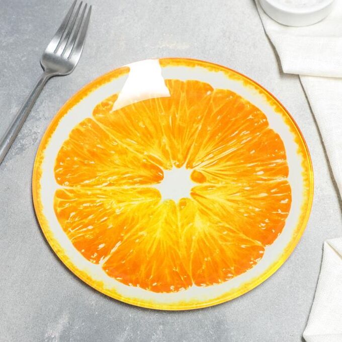 Тарелка обеденная  «Сочный апельсин», d=20 см