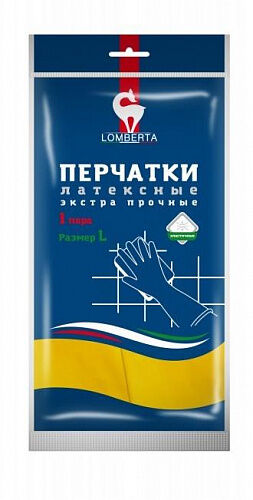 NEW Перчатки LOMBERTA экстра прочные желтый L