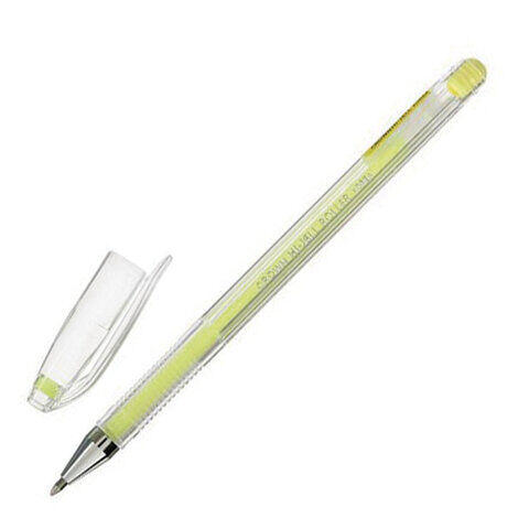 Ручка гелевая CROWN &quot;Hi-Jell Pastel&quot;, ЖЕЛТАЯ ПАСТЕЛЬ, узел 0,8 мм, линия письма 0,5 мм, HJR-500P