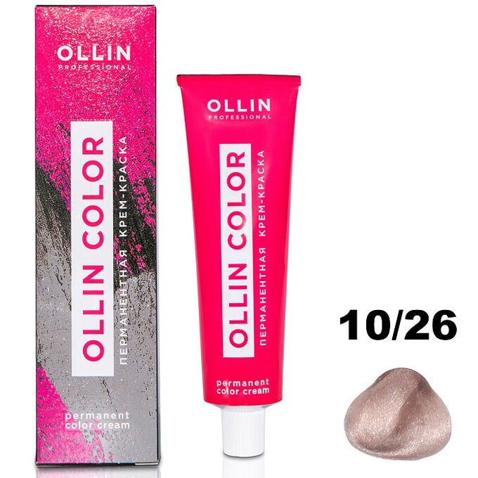 Перманентная крем-краска для волос  COLOR 10/26 OLLIN 100 мл
