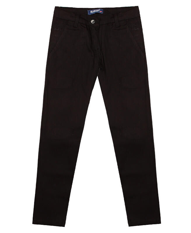 Джинсовые брюки для девочки Цвет: черный