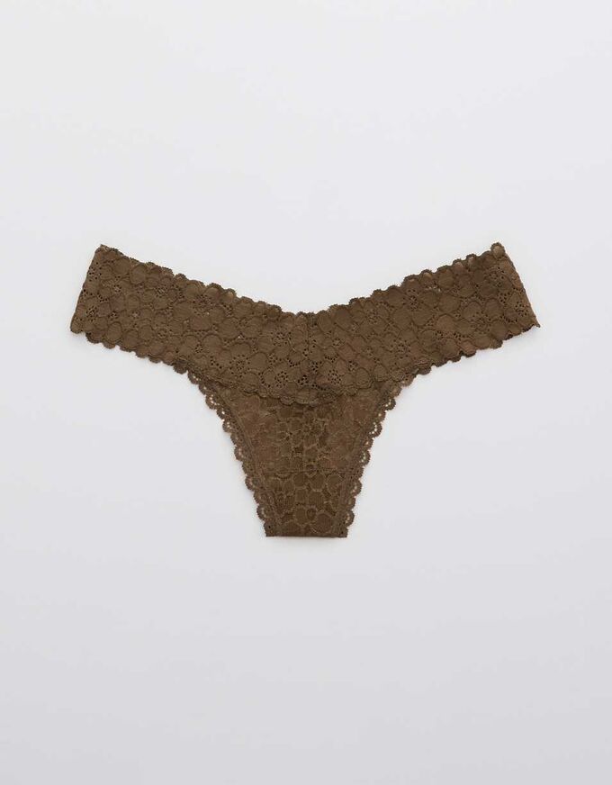 Aerie Real Good Lace Thong Underwear