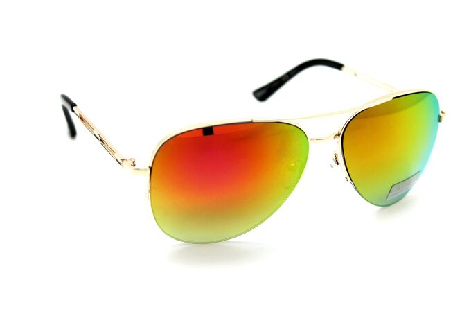 Солнцезащитные очки Kaidai 15007 золото оранжевый