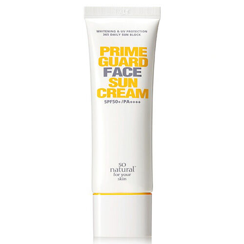 So Natural Prime Guard Face Sun Cream SPF 50+/Pa+++ Солнцезащ.крем для ежедневного применения, 50 мл