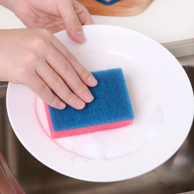 Набор губок для мытья посуды Scouring Sponges / 5 шт.