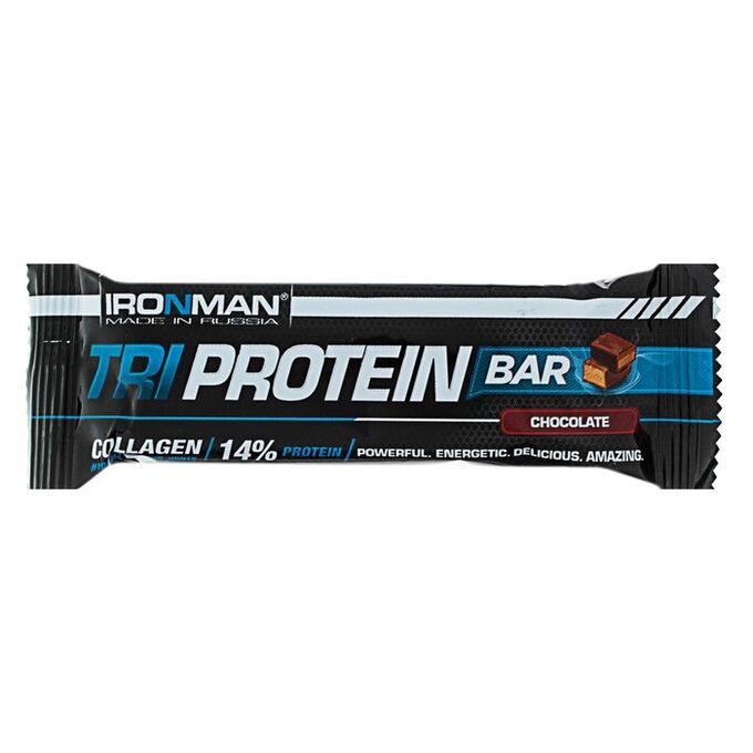 Батончик Ironman TRI Protein Bar шоколад, тёмная глазурь, 50 г