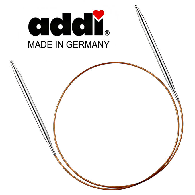 Спицы круговые никелированные 80 см ADDI - 5,5 мм арт. 105-7/5.5-80
