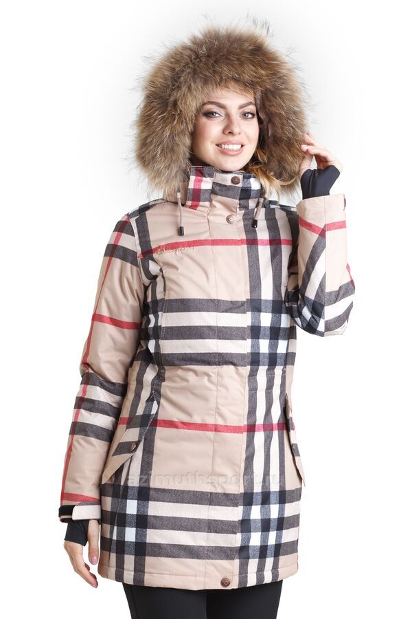 Женская куртка-парка Azimuth B 8498_153 Бежевый