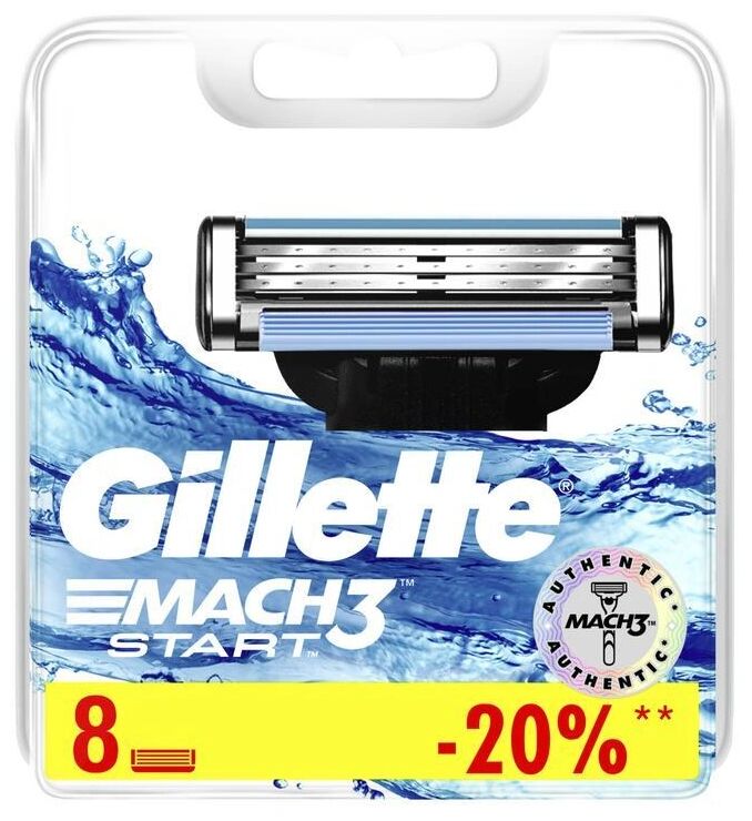 GILLETTE® MACH3 Start Сменные кассеты для бритья 8шт