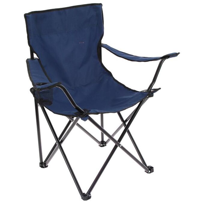 Кресло туристическое, складное 42 х 80 х 42 см, цвет синий