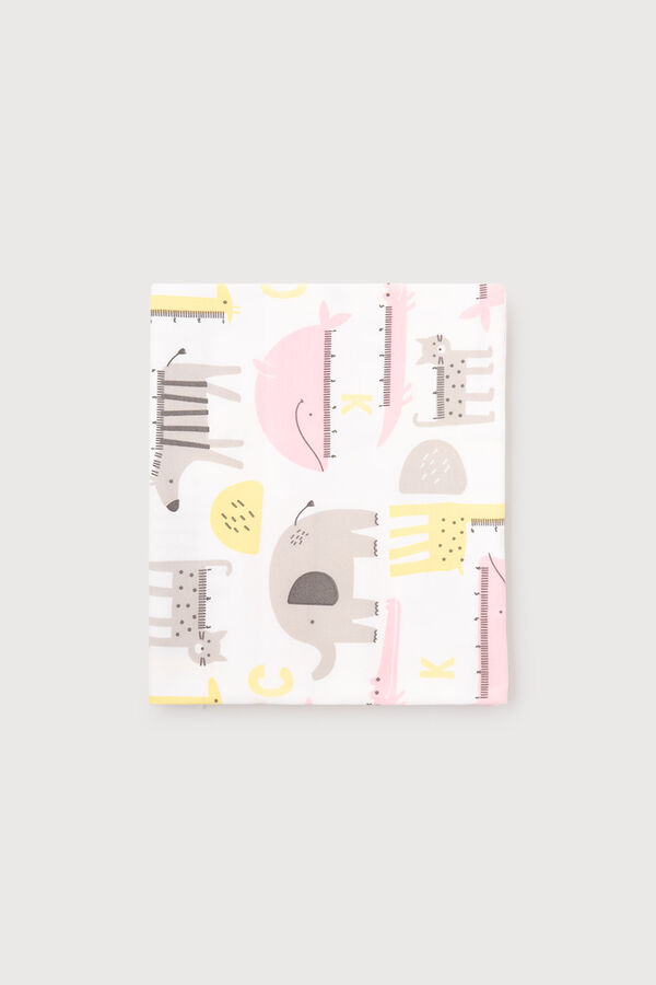 Crockid Пеленка(Весна-Лето)+baby (розовые звери линейки на сахаре)