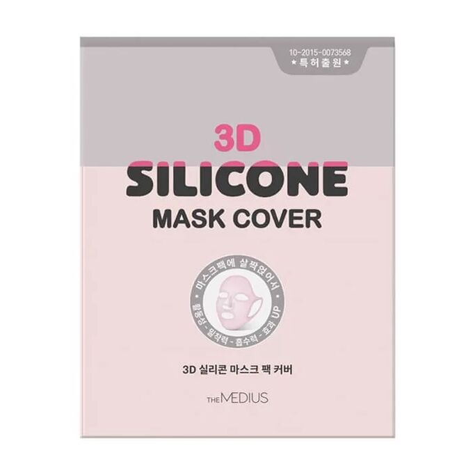 [The MEDIUS] Маска для лица без пропитки СИЛИКОНОВАЯ/МНОГОРАЗОВАЯ 3D Silicone Mask Cover, 28 гр
